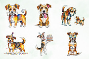 Quirky Dogs Sublimation Clipart, an Illustration by Creative Art (Thumbnail 4 of 10)
