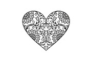 Ornamental Heart Silhouette Bundle, an Illustration by jahid234 (Thumbnail 3 of 31)