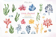 The Little Mermaid and friends., an Animal Illustration by Kate_Rina (Thumbnail 2 of 13)