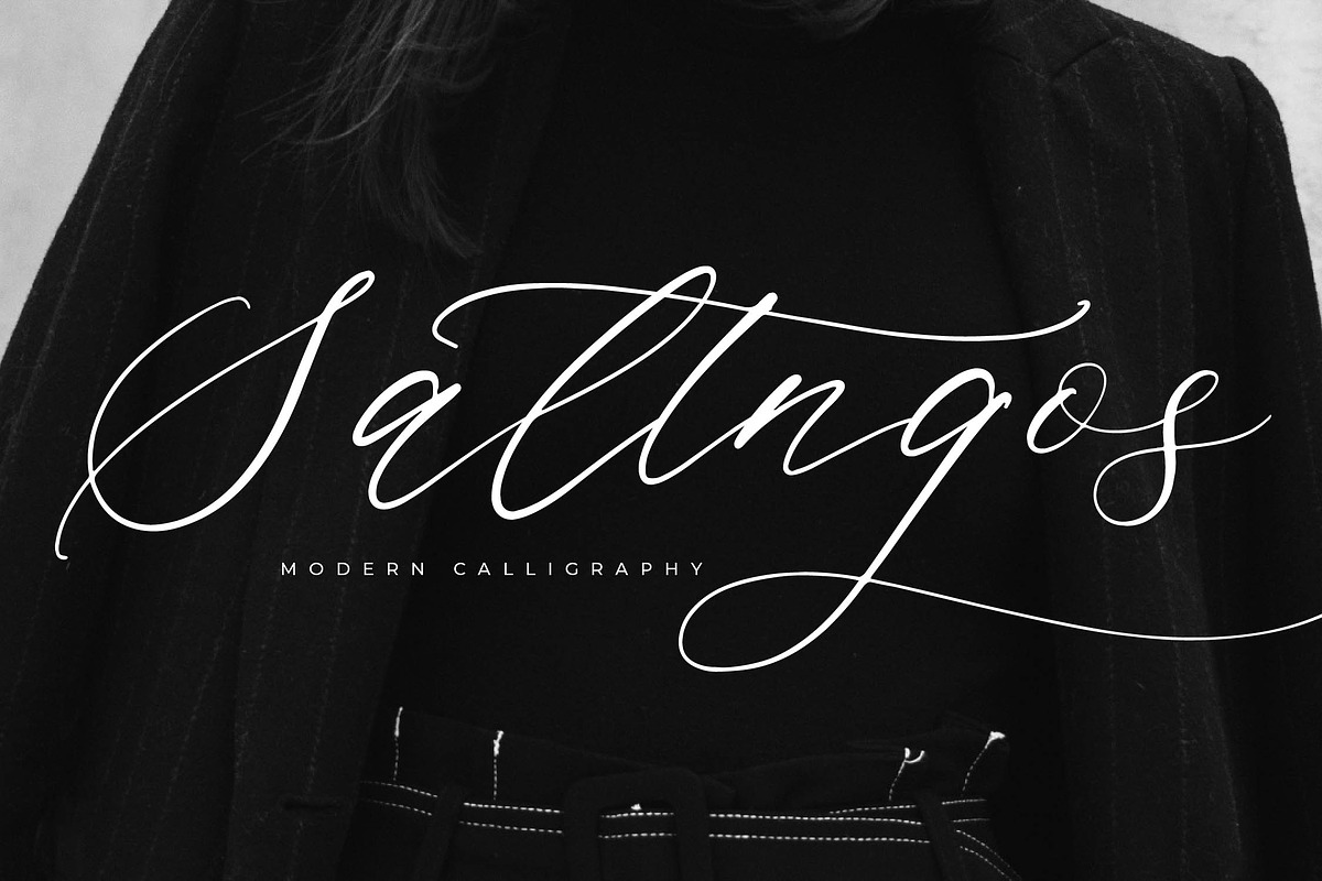 Saltngos Modern Calligraphy, a Script Font by Letterena Studios Script (Photo 1 of 15)