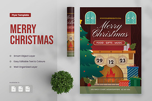 Merry Christmas Flyer Vol. 01, a Flyer Template by PuriCreative