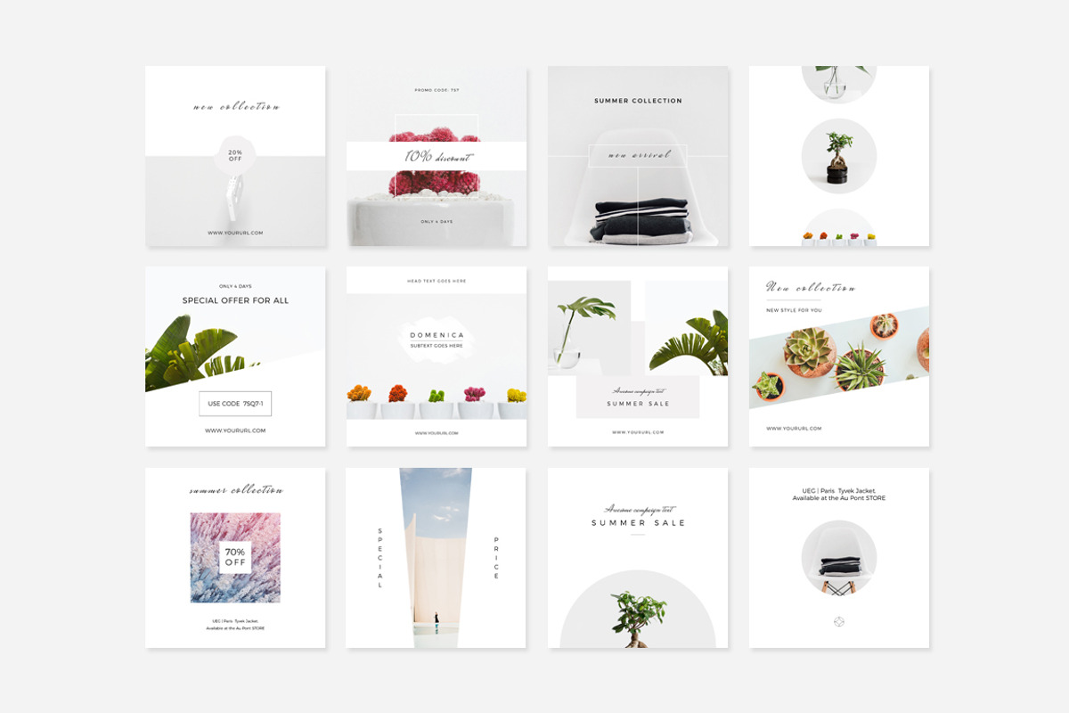 Light Instagram Pack 2, a Social Media Template by Swiss_cube (Photo 3 of 5)