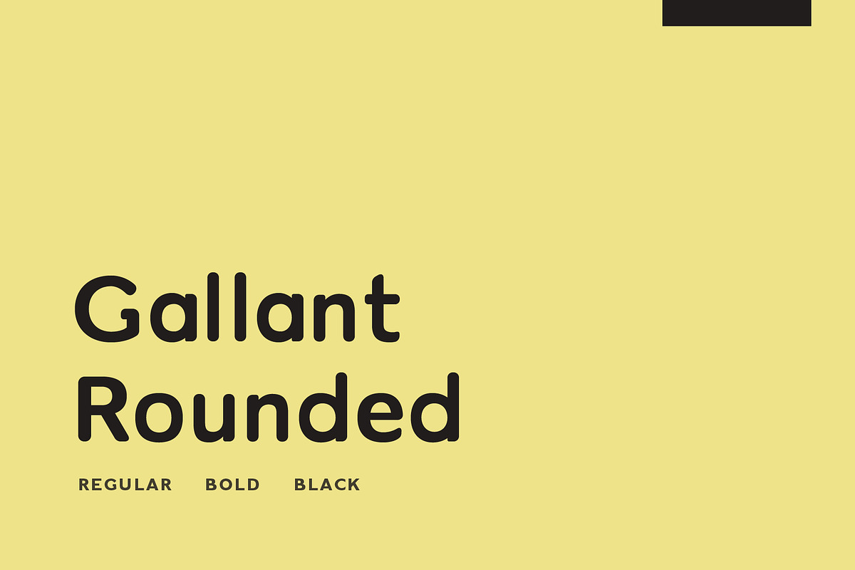 Gallant Rounded - Geometric Typeface, a Sans Serif Font by Cassandra Cappello (Photo 1 of 6)