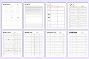 2025 Life Planner Canva Template