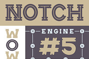 Notch, a Slab Serif Font by Satchel & Sage (Thumbnail 2 of 4)