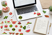Summer Watermelon Sticker Collection, an Object Graphic by BabySofja (Thumbnail 4 of 4)