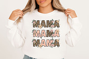 Leopard Mama Flower Mother's Day PNG, an Illustration by Designking (Thumbnail 2 of 6)