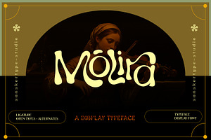 Molira – Liquid Display Typeface, a Font by Sanskertype Studio