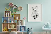 Baby Footprints Bear, an Animal Illustration by Lembrik's Artworks (Thumbnail 2 of 4)