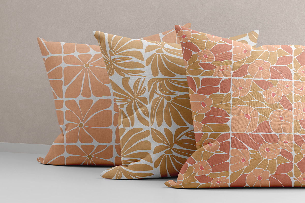 Peach Fuzz, abstract floral Patterns, a Pattern Graphic by ArtPavo (Photo 3 of 8)