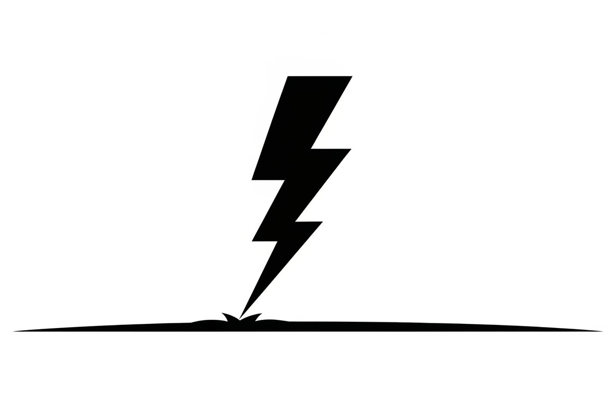 Lightning Power Symbol Silhouette, an Illustration by hafijul (Photo 6 of 15)