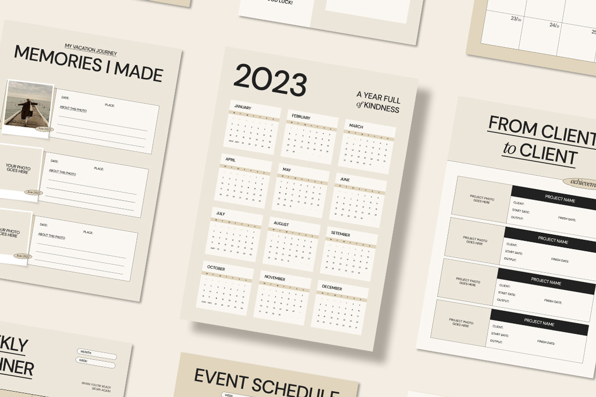 SOMA Creative Planner CANVA PS, a Magazine Template by Eviory (Photo 7 of 10)