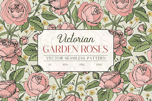 Victorian Garden Roses Pattern