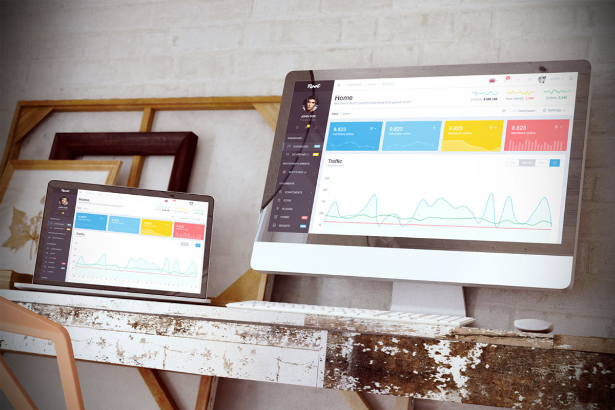 Root Bootstrap 4 Admin Template, a Bootstrap Template by creativeLabs (Photo 4 of 5)