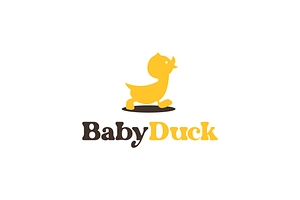 Baby Duck vector simple logo, a Branding & Logo Template by zaqilogo