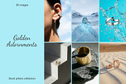 Golden Adornments, a Background Graphic by AI Petr Creative Agency (Thumbnail 1 of 7)