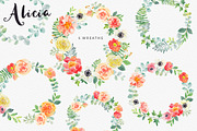 Alicia watercolor floral collection, an Illustration by OJardin (Thumbnail 2 of 5)