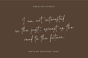 Matilda Destinee - Handwritten Font, a Script Font by Grezline Studio (Thumbnail 6 of 12)