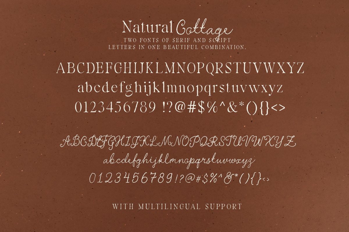 Natural Cottage - Handmade Font Duo, a Serif Font by Bale Type (Photo 12 of 12)