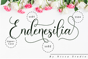 Endenesilia Script, a Script Font by Nissa Studio (Thumbnail 11 of 12)