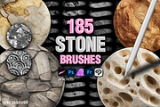 Procreate Stone texture brushes, a Brush Add-On by Revabrush (Thumbnail 1 of 7)