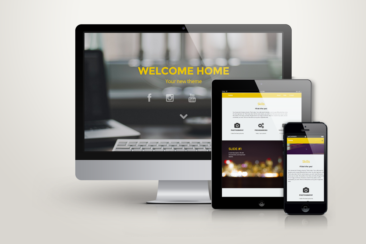Home - HTML Responsive One Page, a HTML Template by JoaoRibau (Photo 1 of 4)