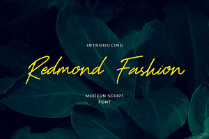 Redmond Fashion Handwritten Font