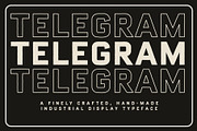 Telegram Font, a Sans Serif Font by Quentin Bangston (Thumbnail 1 of 5)