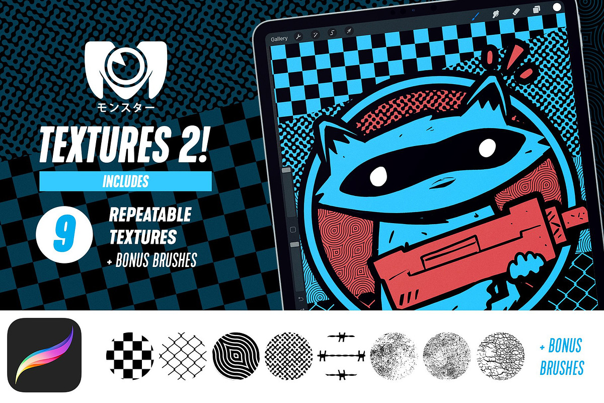 Procreate Brushes & Textures Bundle, a Brush Add-On by jorgetiradoart (Photo 5 of 5)