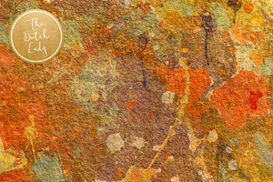 Paint Textures In Ochre Yellow