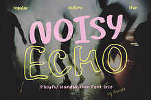 Noisy Echo - Handwritten Font Trio