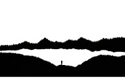 Mountain Pines Silhouette, a Graphic by hafijul (Thumbnail 3 of 17)