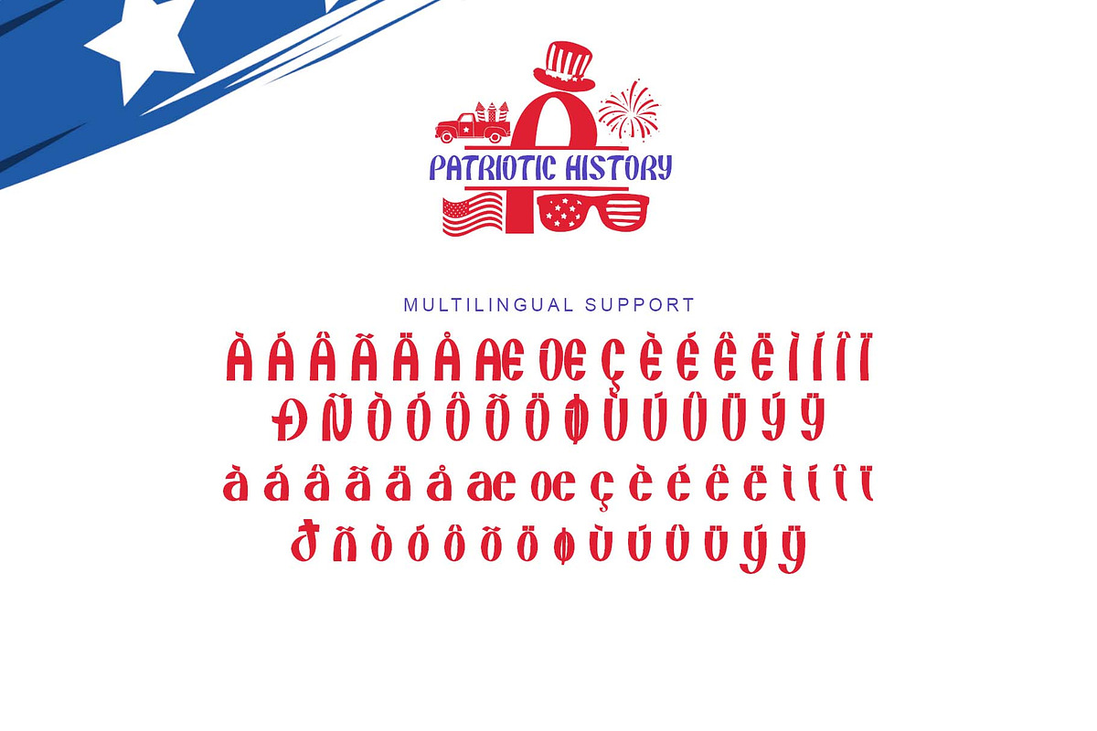 Patriotic History, a Handwritten Font by Yoga Letter (Photo 7 of 7)