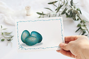 Easter watercolor set, colored eggs, an Illustration by Artmanata (Thumbnail 14 of 14)