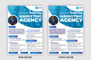 A4 Digital Marketing Flyer, a Flyer Template by Triple M Graphics