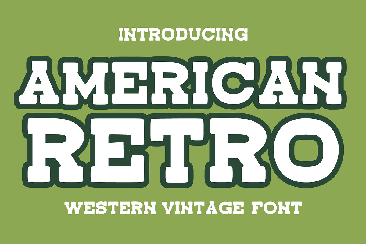 American Retro, a Slab Serif Font by Fourteen Letter (Photo 1 of 5)