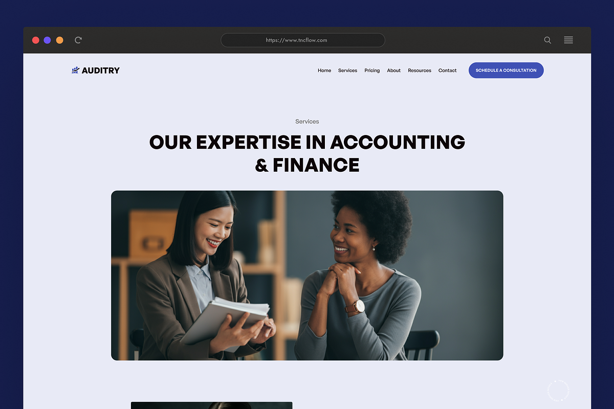 Auditry, Accounting Service Template preview 2