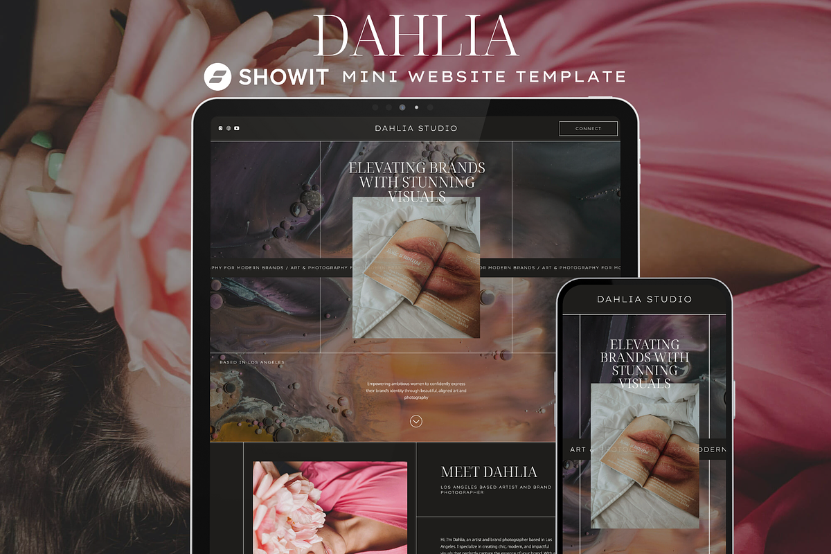 Showit Mini Website + Blog | Dahlia, a Websites & App Template by Ladyfang Creative (Photo 1 of 6)