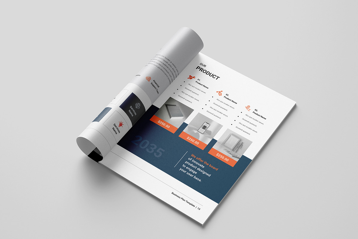 Business Plan Template | Canva, a Brochure Template by Spark_Creative (Photo 7 of 14)