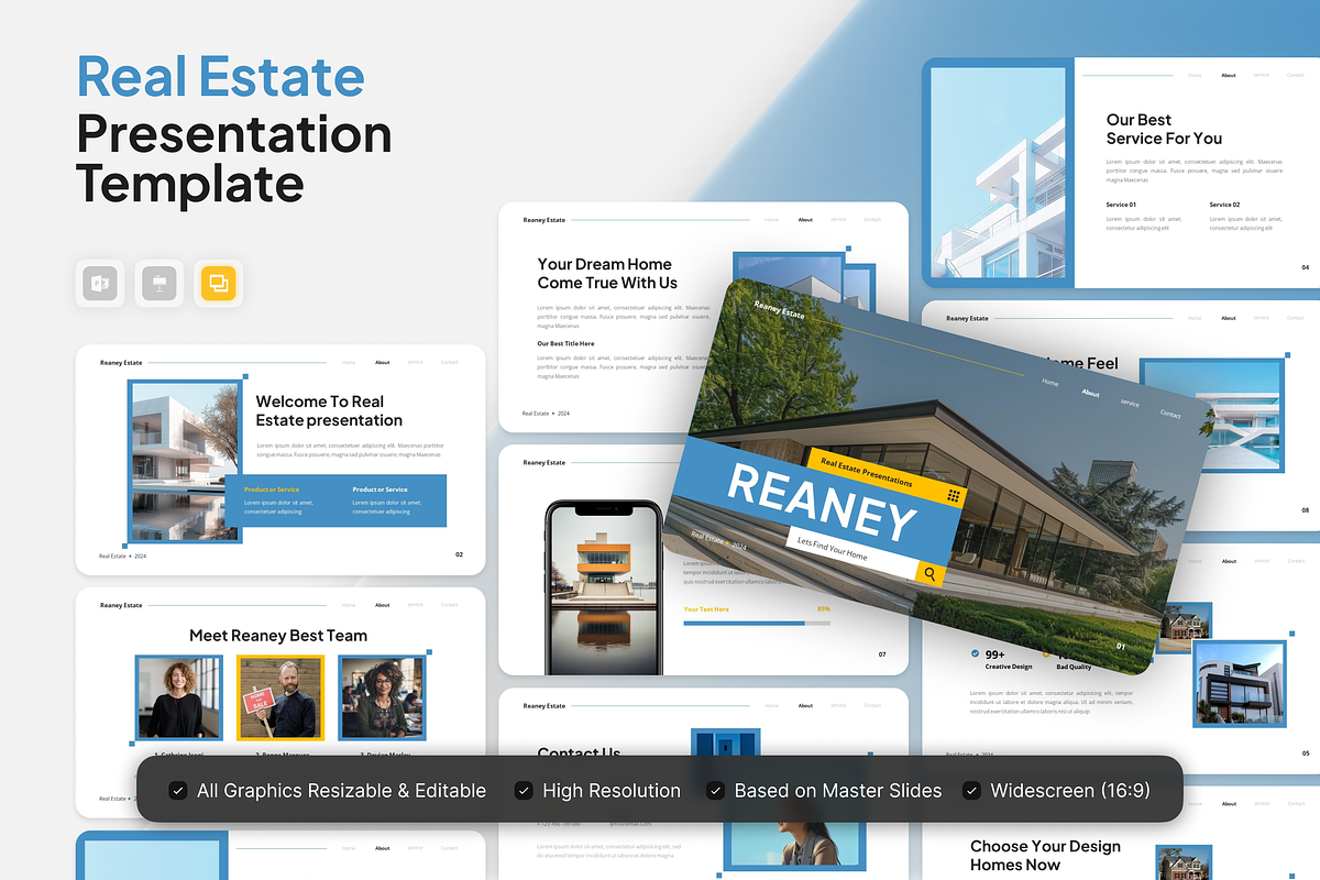 Reaney - Real Estate Google Slide, a Presentation Template by Annora Studio (Photo 1 of 5)