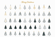Whimsical Christmas Tree Doodle, a Seasonal Illustration by Kusumaillustration (Thumbnail 2 of 14)