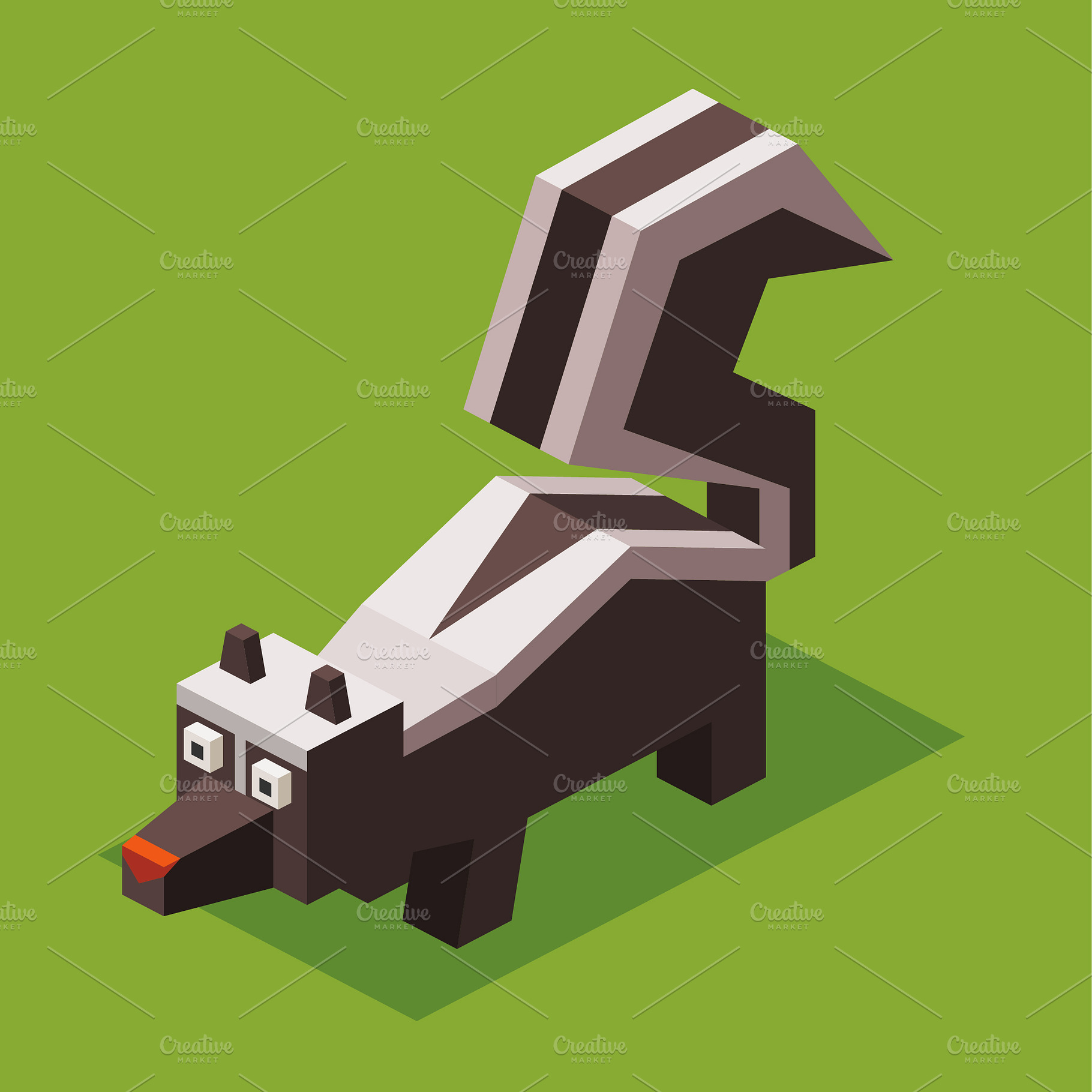 3D Illustration Isometric Collection, an Animal 3D Model by Designbytowo (Photo 2 of 16)