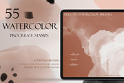 Delicate Watercolor Procreate Set, a Brush Add-On by Liquid Amethyst Art (Thumbnail 1 of 7)