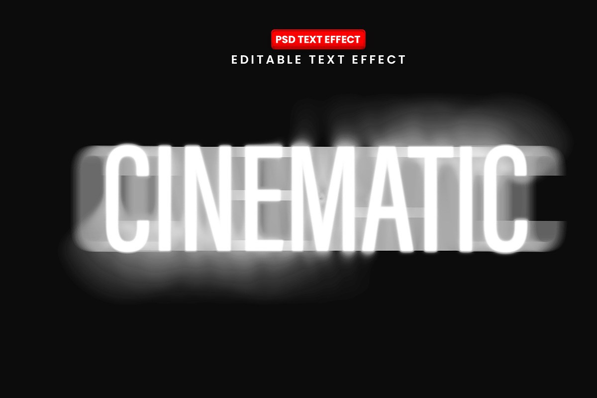 Cinematic Motion Blur Editable Text, a Layer Style Add-On by Design Fly (Photo 1 of 2)