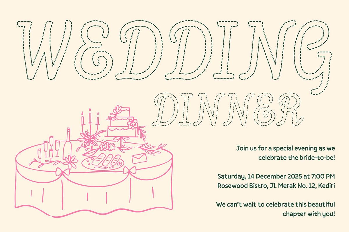 CS Dainty Dashed, a Script Font by Craft Supply Co. (Photo 5 of 8)