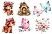 Fairy garden clipart, an Illustration by Designworld (Thumbnail 2 of 6)