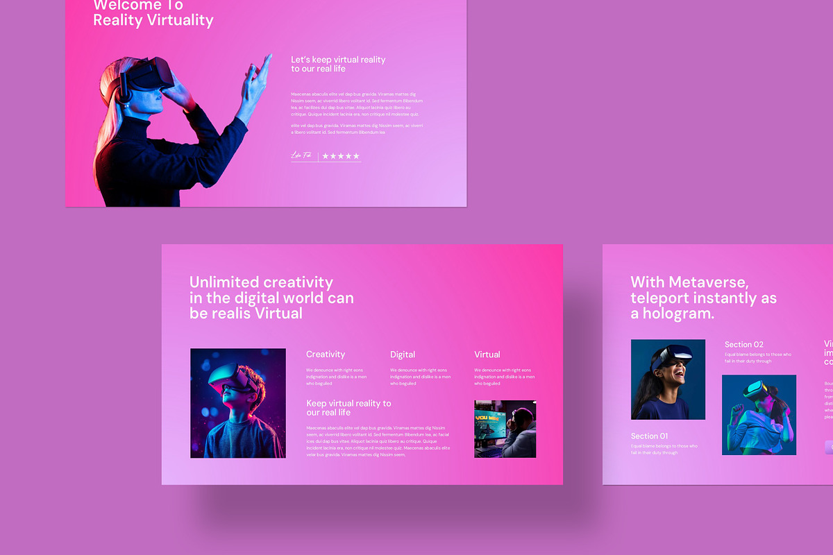 Virtual Reality Presentation Templat, a Presentation Template by evgenystudio (Photo 3 of 7)