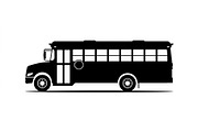 Student Bus Silhouette Pack, an Object Graphic by Creativeshirt (Thumbnail 2 of 3)