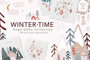 Winter time. Boho collection