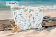 Sea You Soon Baby Shower Invitation, a Templates & Theme by VeliusCreativeStudio (Thumbnail 2 of 7)